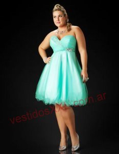 Vestido de coctel para gorditas