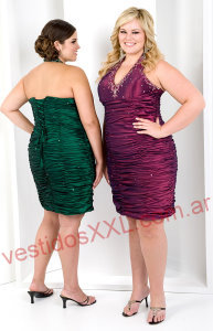 Vestido de coctel para gorditas