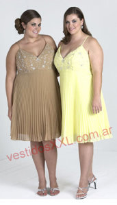 Vestido de coctel para gorditas