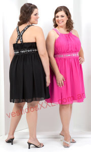 Vestido de coctel para rellenitas