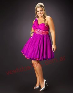 Vestido de coctel para rellenitas