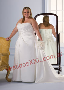 Vestido de Novia Pomposo Armado XXL Talles Especiales